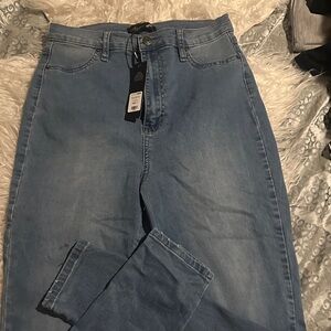 Fashion Nova Light Blue High Rise Women's Jeans